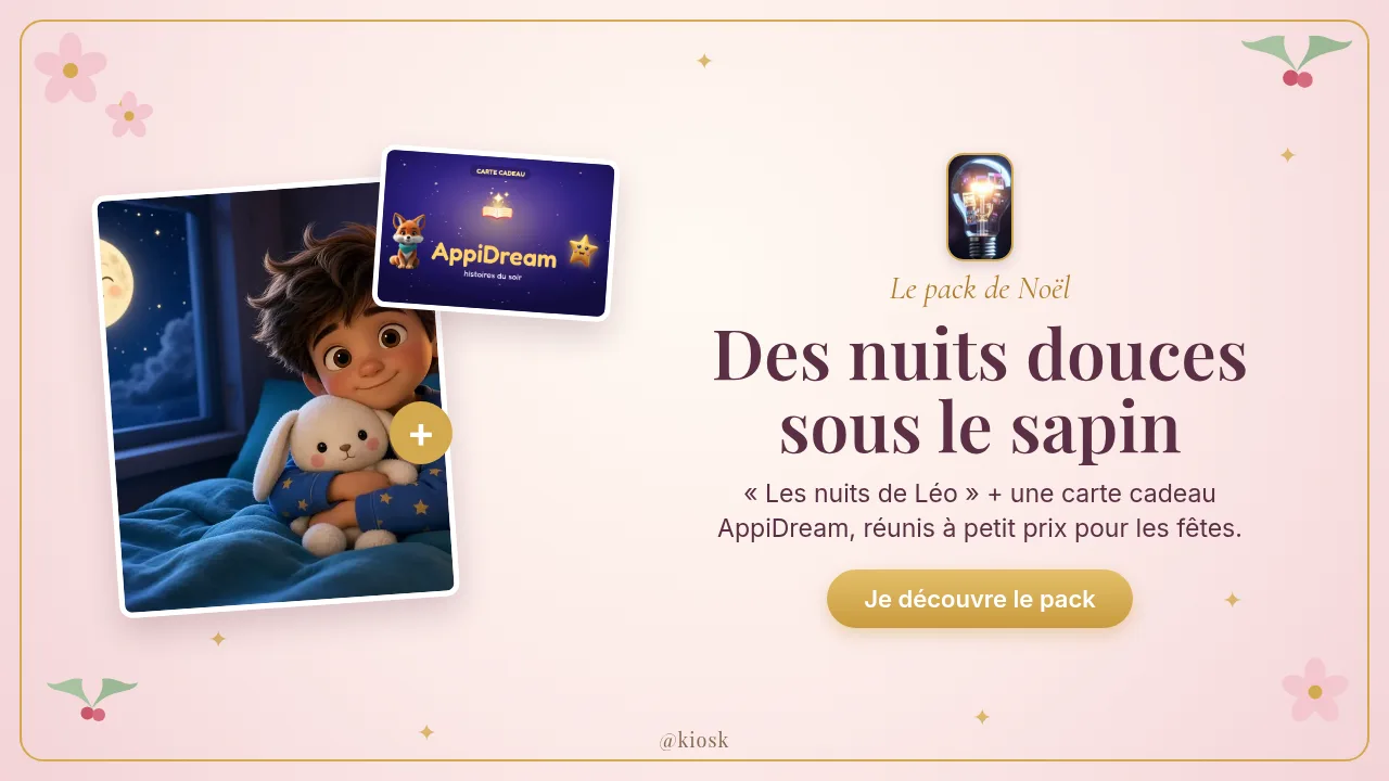 Des nuits douces sous le sapin : le pack de Noël @kiosk