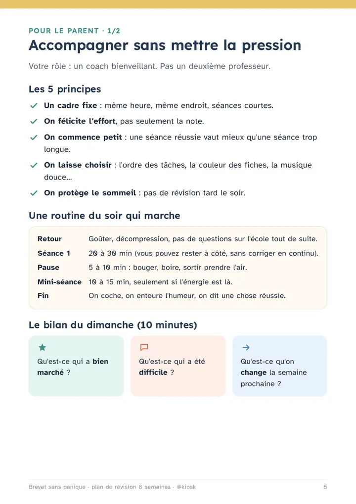 Pour le parent