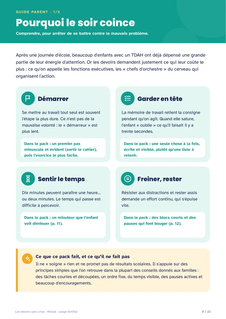 Le guide parent : pourquoi le soir coince