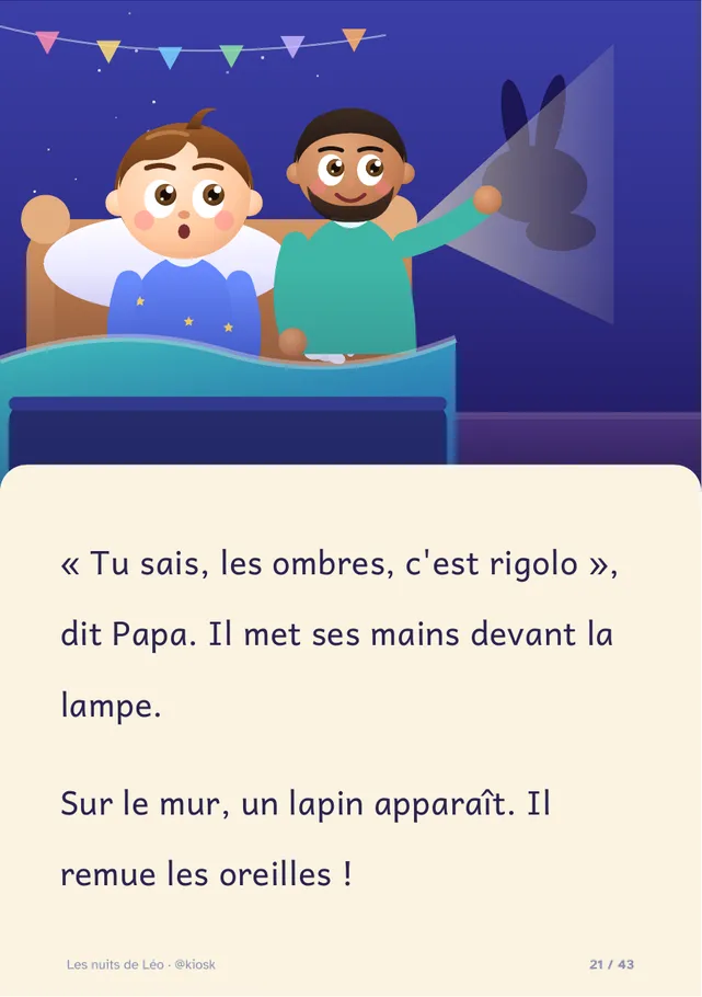 Histoire 2 : jouer aux ombres avec Papa