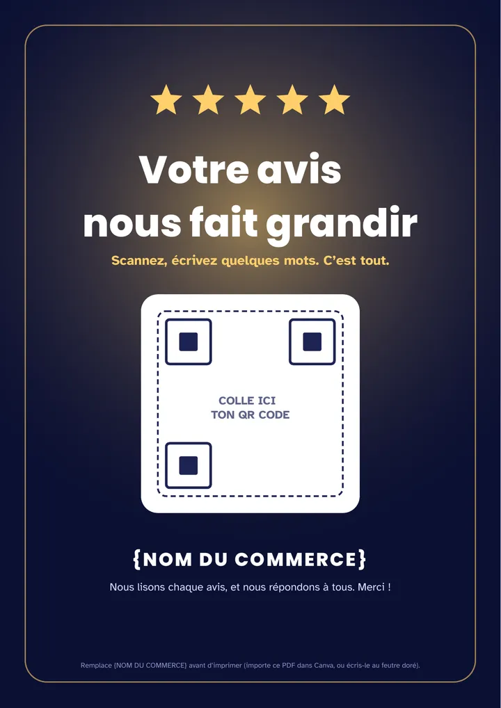 L'affiche A4 à imprimer