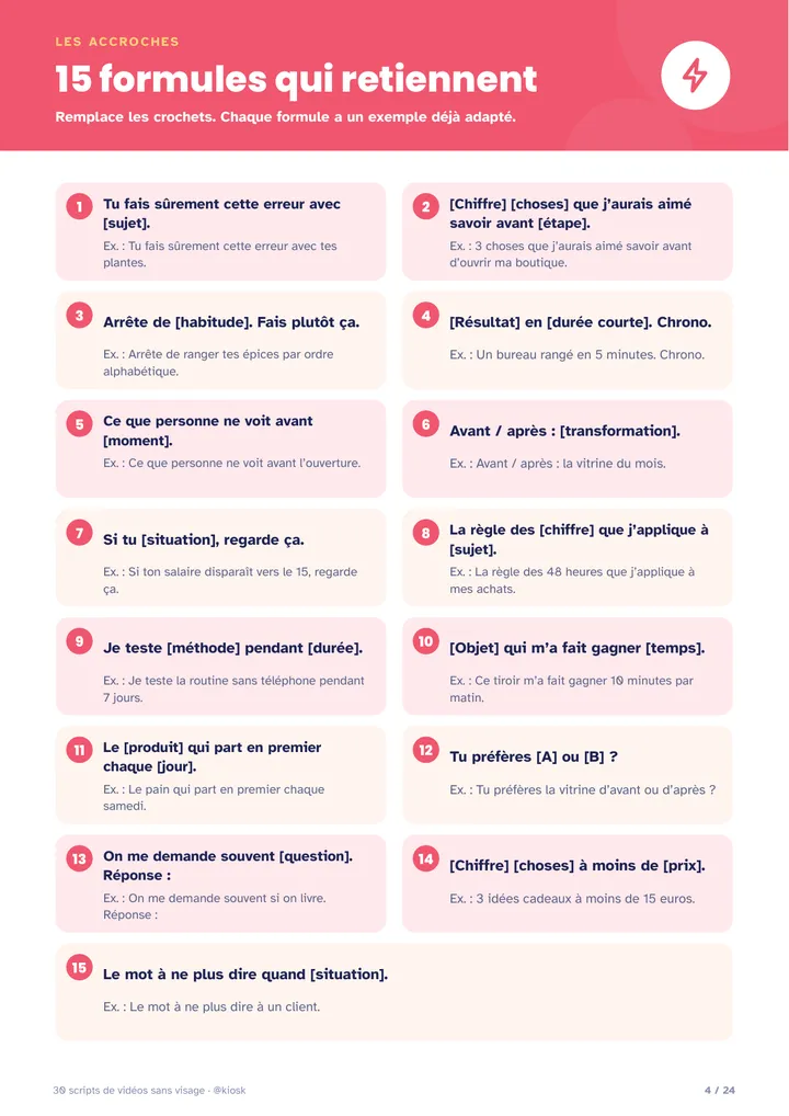 15 formules d’accroche